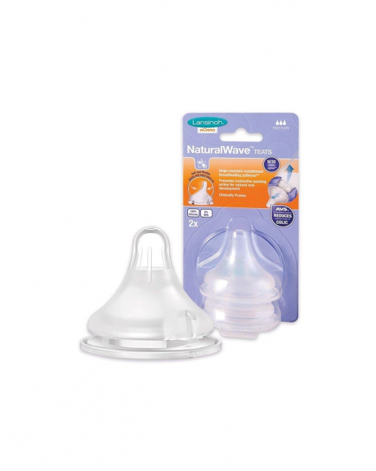 Lansinoh Natural Wave Biberon Emziği Yavaş Akış 2Li