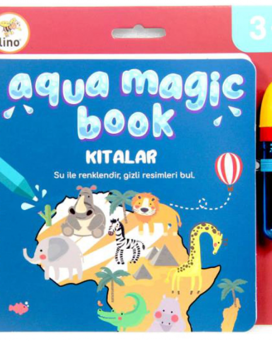 Lino Aqua Magic Book Sihirli Boyama Kitabı Kıtalar