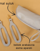 M&Y Kitty Deri Anne Bebek Bakım Sırt Çantası 7271 Gri
