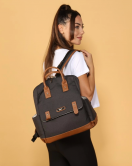 M&y Lotus Anne Bebek Bakım Sırt Çantası 7265 Siyah