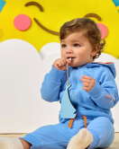 Minycenter Erkek Bebek Eşofman Altı 24E011 Mavi