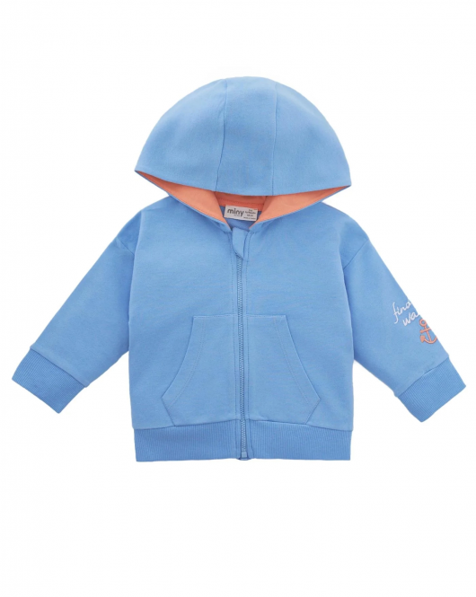 Minycenter Erkek Bebek Sweatshirt 24E008 Mavi