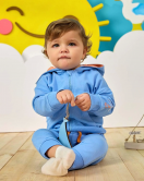 Minycenter Erkek Bebek Sweatshirt 24E008 Mavi