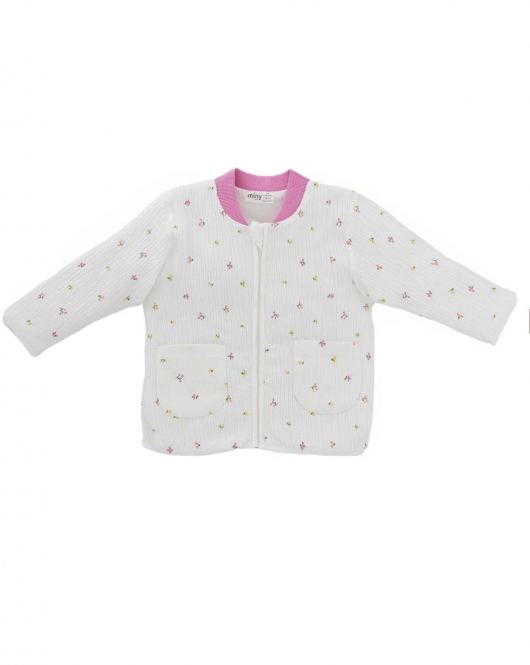 Minycenter Kız Bebek Ceket 24K003 Karışık Renkli