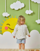 Minycenter Kız Bebek Ceket 24K003 Karışık Renkli