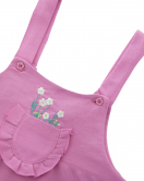 Minycenter Kız Bebek Salopet Set 24K002 Karışık Renkli