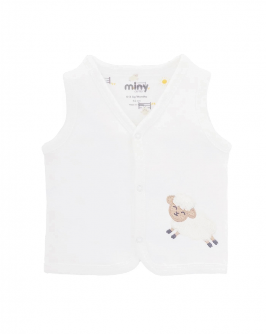 Minycenter Unisex Bebek Yelek 24U005 Karışık Renkli