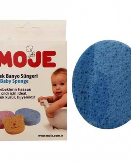 Moje Selülozik Bebek Banyo Süngeri Mavi