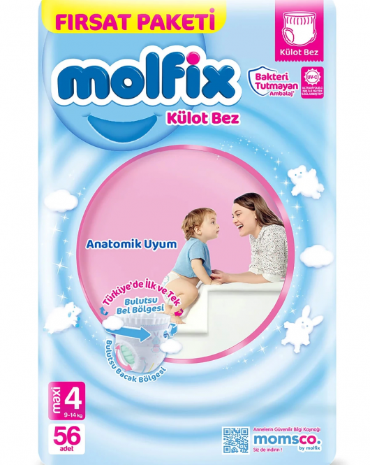 Molfix Külot Bez Fırsat Paketi 4 Beden 9-14 Kg 56 Adet