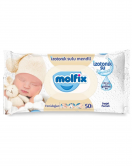 Molfix Yenidoğan İzotonik Sulu Doğal Pamuk Islak Havlu Mendil 3'Lü 150 Yaprak