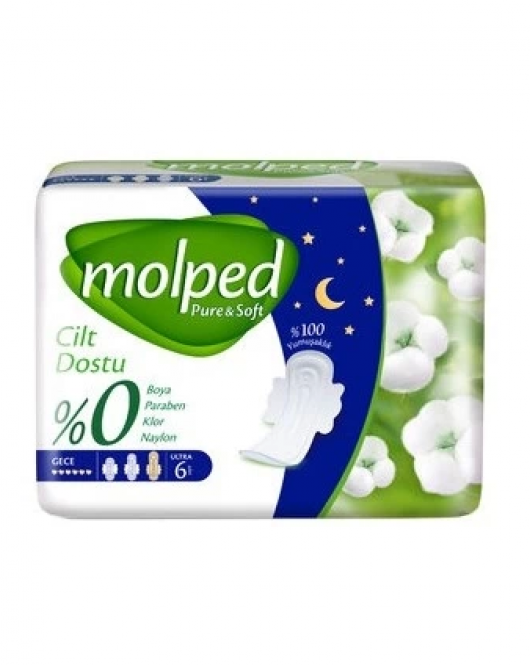 Molped Pure&Soft Gece Ped 6 Adet