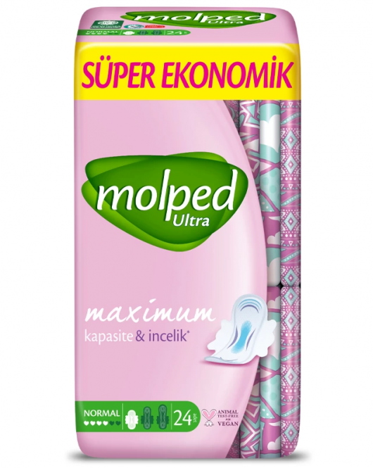 Molped Ultra Hijyenik Anatomik Ped Normal Süper Eko 24 Adet