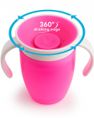 Munchkin Mucize 360° Alıştırma Bardağı 6 Ay+ 207 Ml Pembe