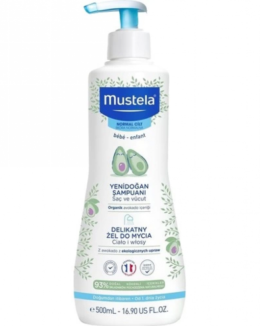 Mustela Dermo Cleansing Yenidoğan Saç ve Vücut Şampuanı 500 ml