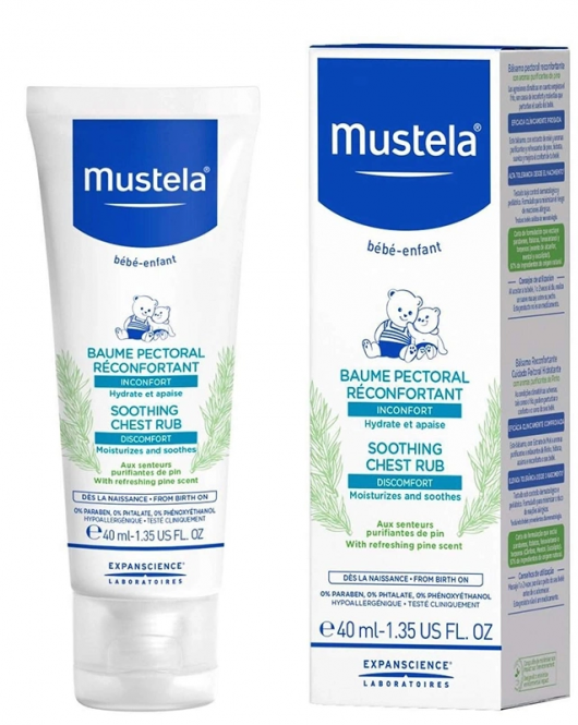Mustela Soothing Chest Rub (Rahatlatıcı Göğüs Balsamı) 40ml