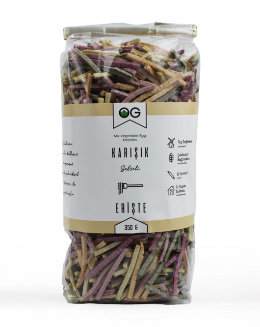 Og Natural Karışık Sebzeli Ev Eriştesi 350 Gr