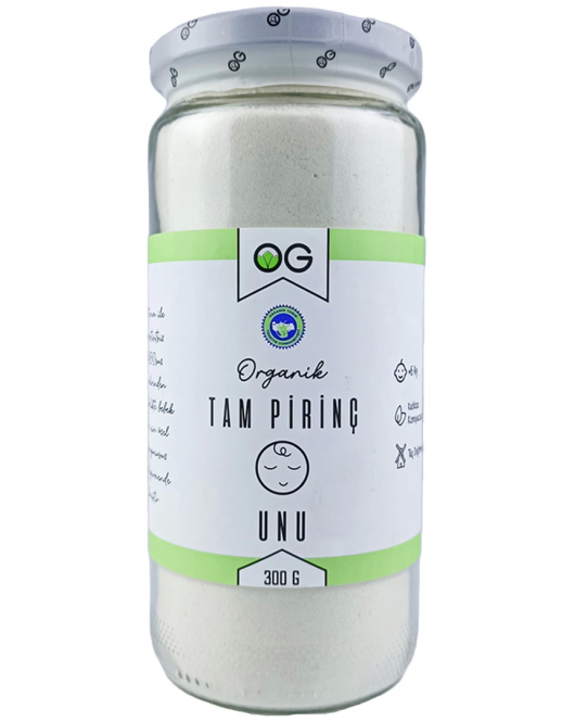 Og Natural Organik Tam Pirinç Unu 300 Gr