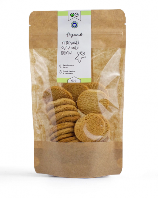 Og Natural Organik Tereyağlı Siyez Unlu Bisküvi 100 Gr