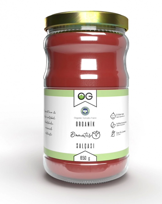 Og Natural Organik Tuzsuz Domates Salçası 650 Gr