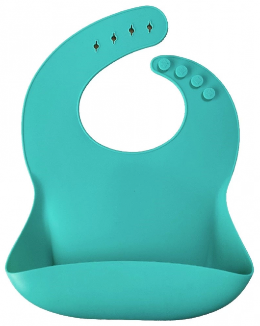 OiOi Basics Silikon Mama Önlüğü Aqua Green