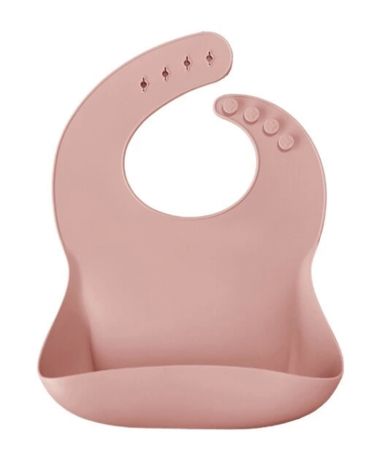Oioi Basics Silikon Mama Önlüğü Pinky Pink