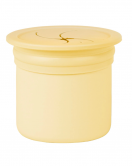 OiOi Ham+Hüp Pipetli Silikon Bardak Seti Mellow Yellow / Powder Grey