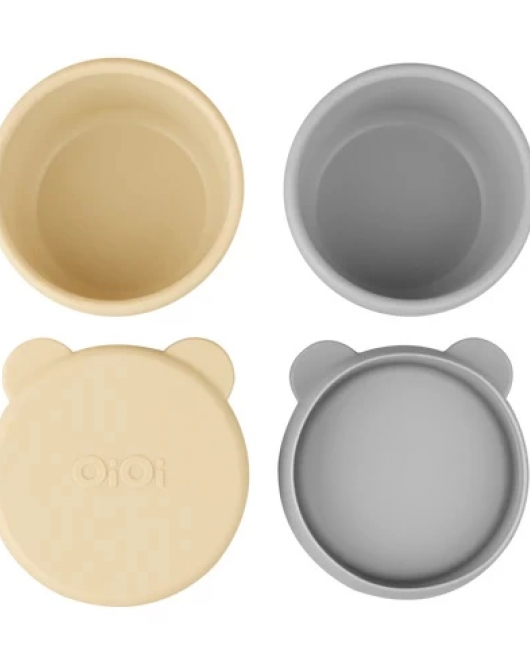 Oioi Kase Mini Bites Mellow Yellow / Powder Grey