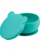 Oioi Silikon Kapaklı Kase Aqua Green