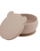 OiOi Silikon Kapaklı Kase Bubble Beige