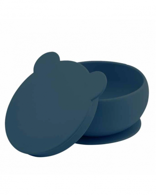 OiOi Silikon Kapaklı Kase Deep Blue