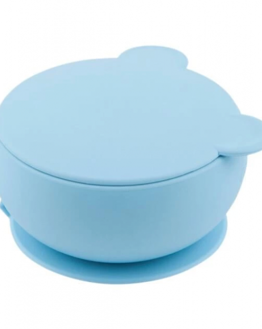 Oioi Silikon Kapaklı Kase Mineral Blue