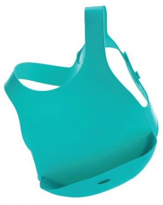 OiOi Silikon Mama Önlüğü Aqua Green