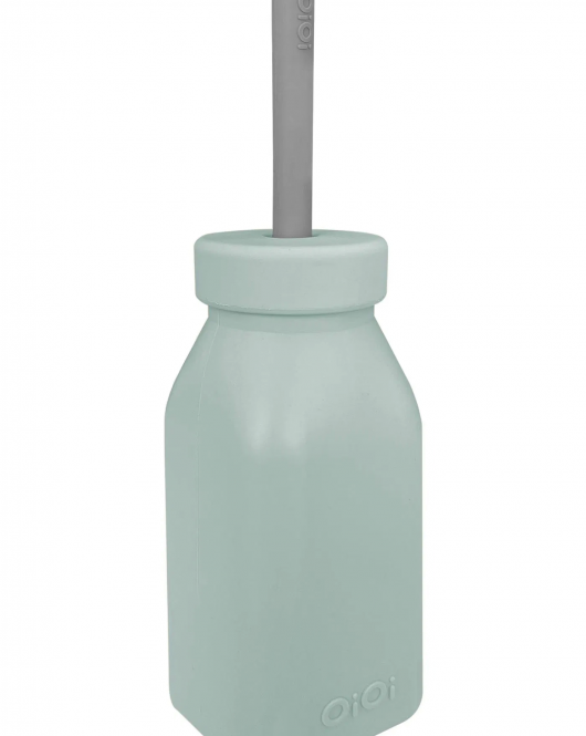 Oioi Şişe + Pipet 200ml River Green / Powder Grey