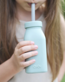 Oioi Şişe + Pipet 200ml River Green / Powder Grey