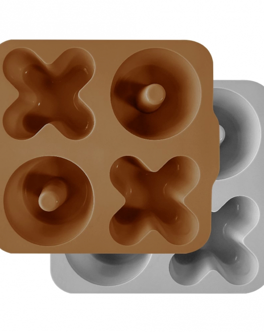OiOi XOXO Silikon Kek Kalıbı Woody Brown / Powder Grey