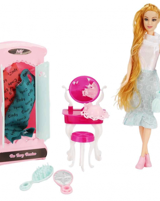 Oydaş Cindy Doll Dolaplı Makyaj Masalı Bebek