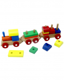 PlayWood Eğitici Ahşap Bloklu Bultak Tren 351