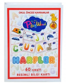 PlayWood Eğitici Resimli Bilgi Kartları Harfler 26