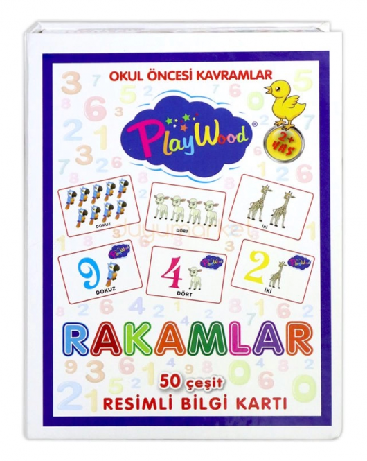 PlayWood Eğitici Resimli Bilgi Kartları Rakamlar 27