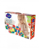 Playwood Renkli Ahşap Bloklar 60 Parça