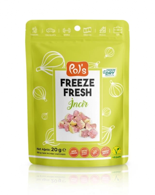Pol’s Freeze Fresh Dondurularak Kurutulmuş İncir 20 G