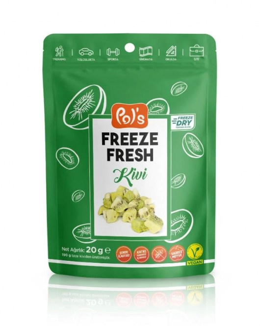Pol’s Freeze Fresh Dondurularak Kurutulmuş Kivi 20 G