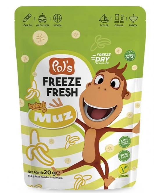 Pol’s Freeze Fresh Kukuli Muz 20 Gr