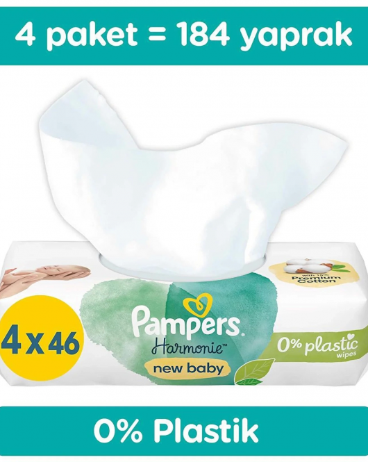 Prima Harmonie New Baby Yenidoğan Islak Mendil 4x46 184 Yaprak