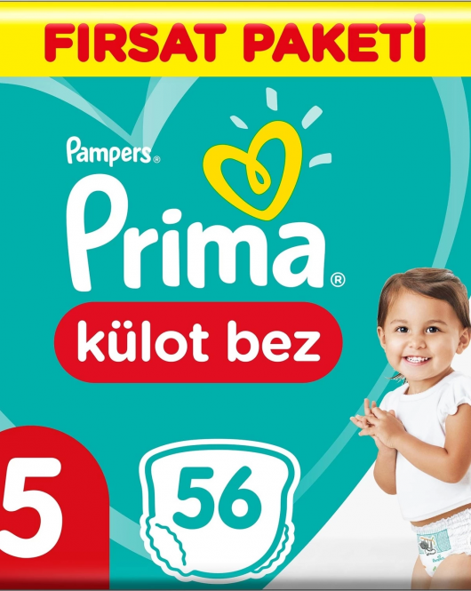 Prima Külot Bebek Bezi Fırsat Paketi 5 Beden 56 Adet