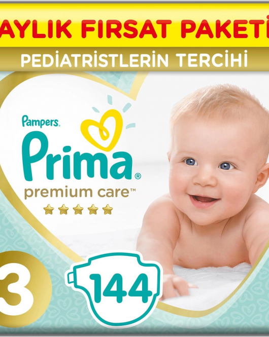 Prima Premium Care Aylık Fırsat Paketi 3 Beden 144 Adet