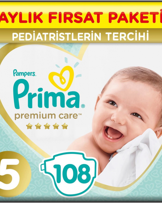 Prima Premium Care Aylık Fırsat Paketi 5 Beden 108 Adet