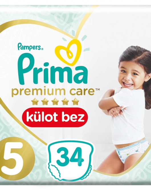 Prima Premium Care Külot Bebek Bezi 5 Beden 34 Adet