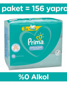 Prima Temiz Ve Ferah Islak Havlu Mendil 3'lü 156 Yaprak