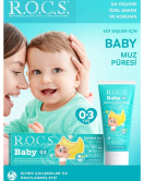 R.O.C.S.Bebek Diş Macunu Muz Püresi Tadında 0-3 Yaş 45 Gr